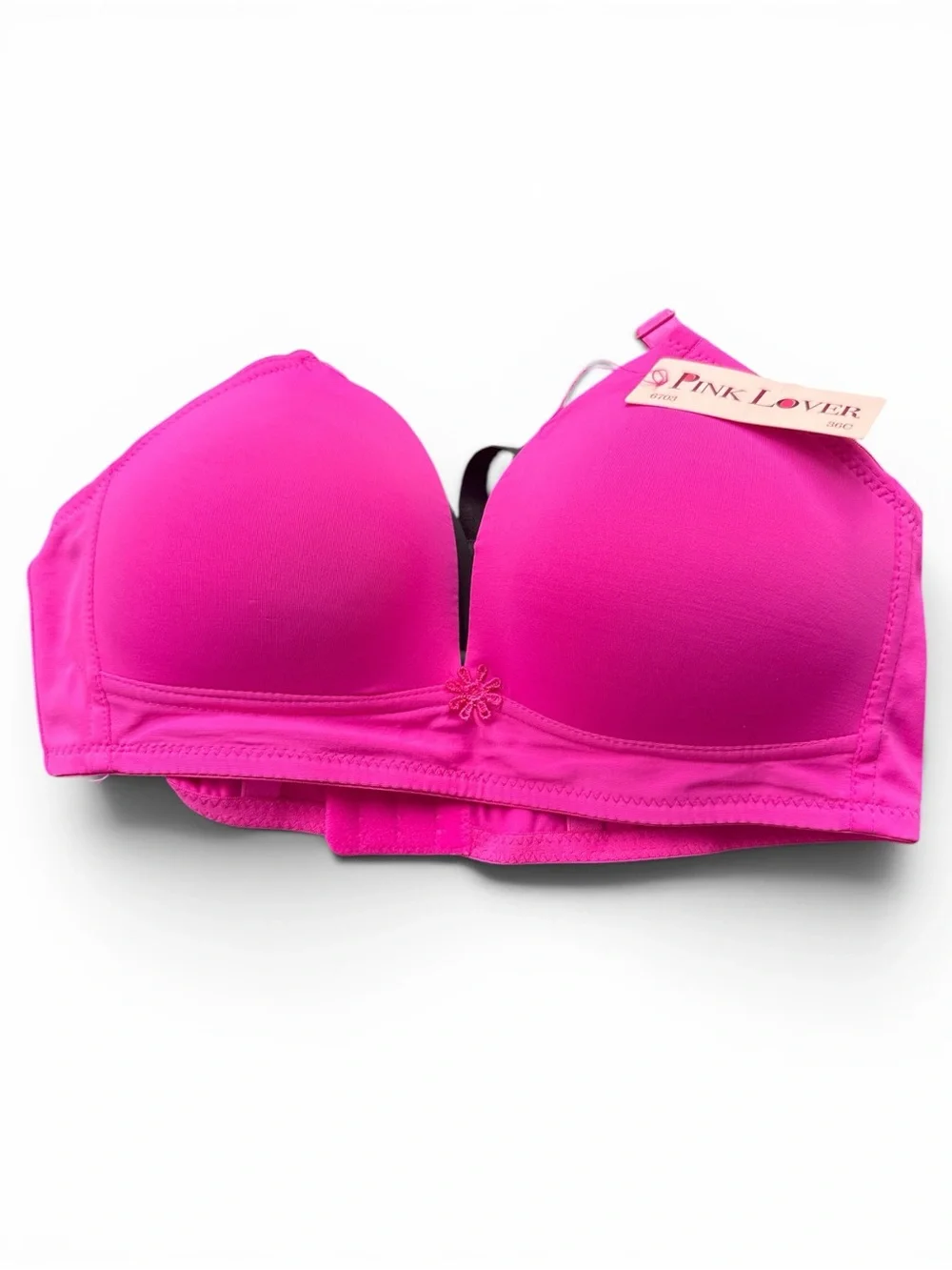 NWT Pink Lover 5 Pack Bras: Lt. Blue, Navy, Lt. Pink, Hot Pink, Black 36C
